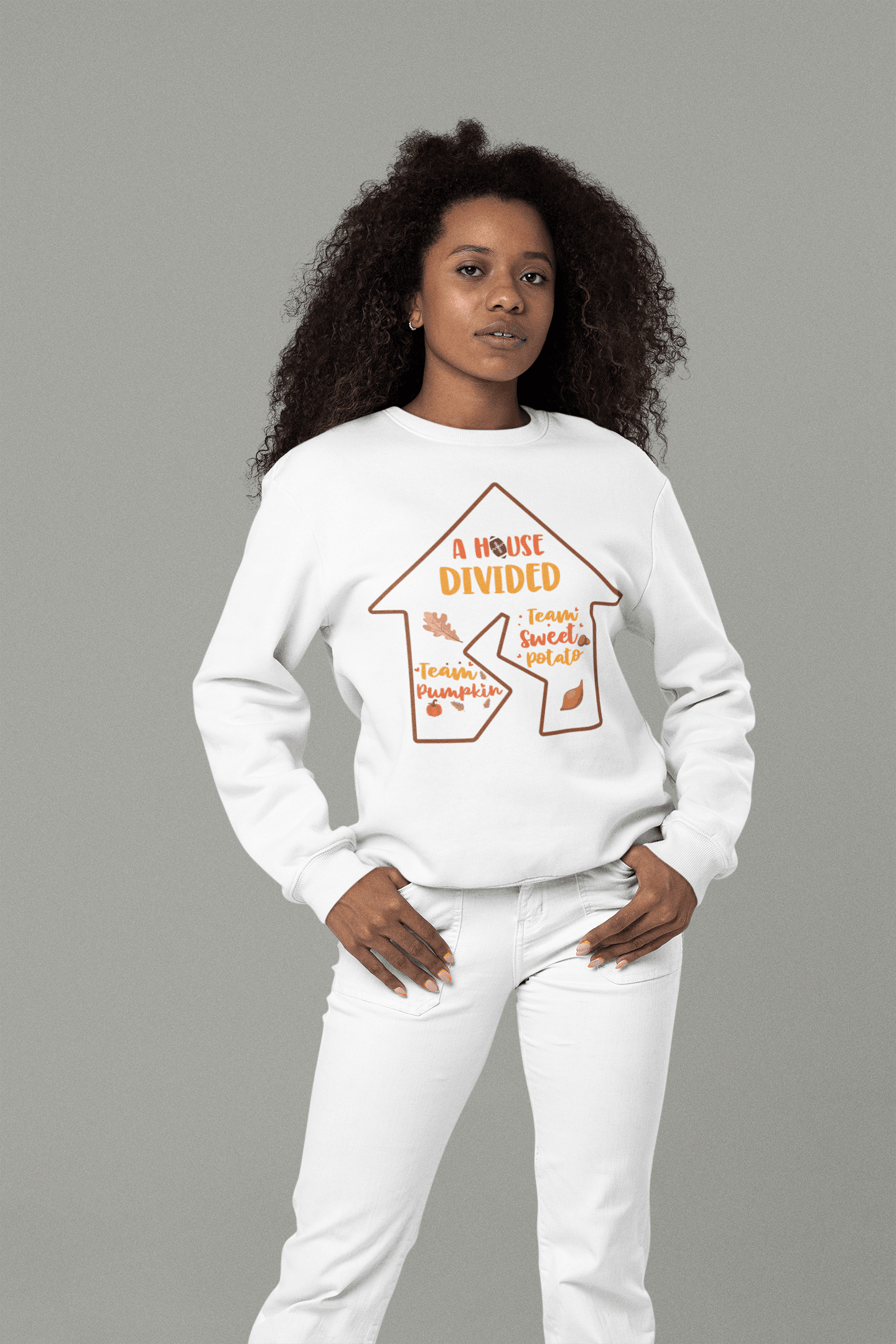 A House Divided Sweatshirt - Sharp Tact Kreativ | Tees & Gifts with Encouraging Messages to Brighten Your Day with a Bit of Wit